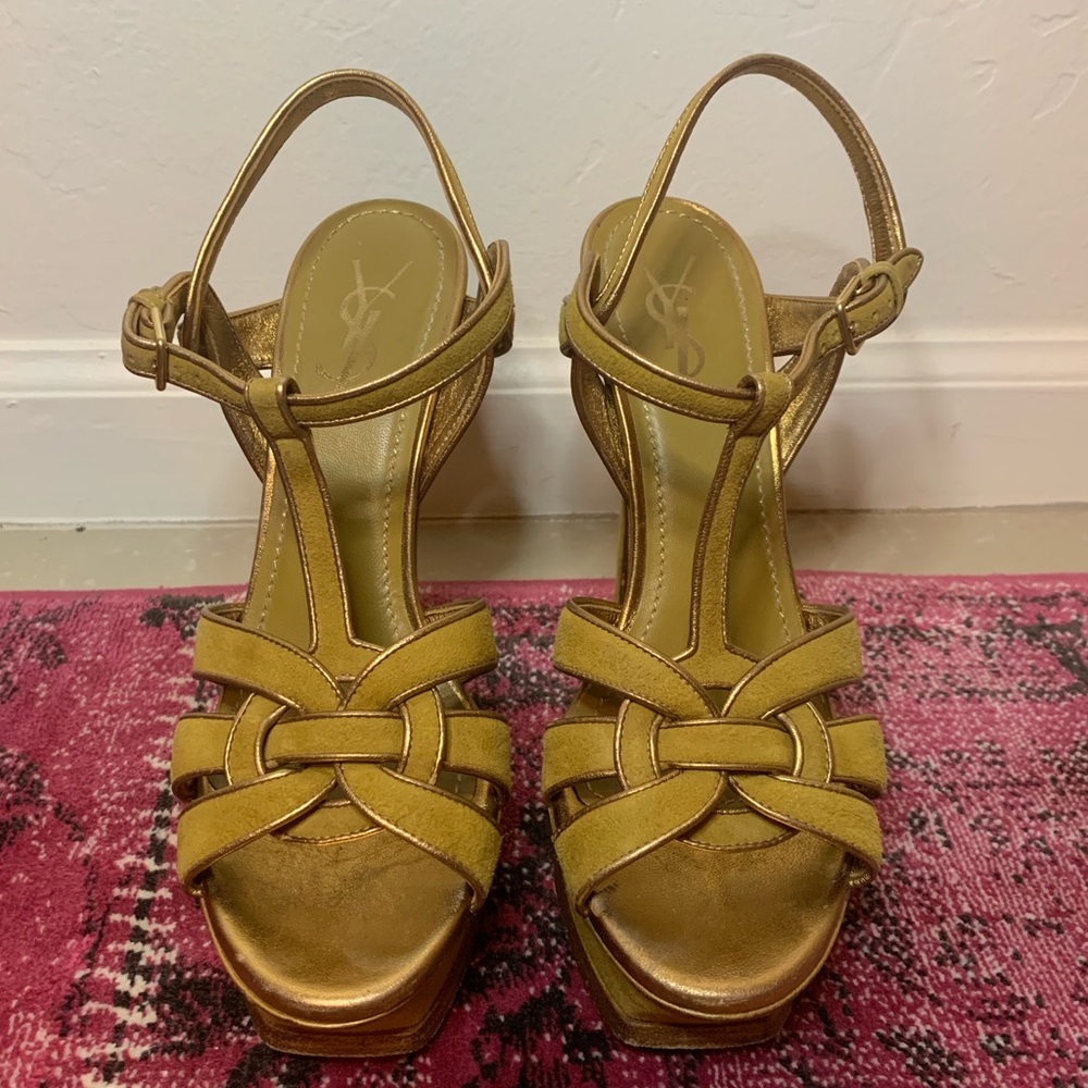 YSL Classic, vintage Yellow tribute heels
